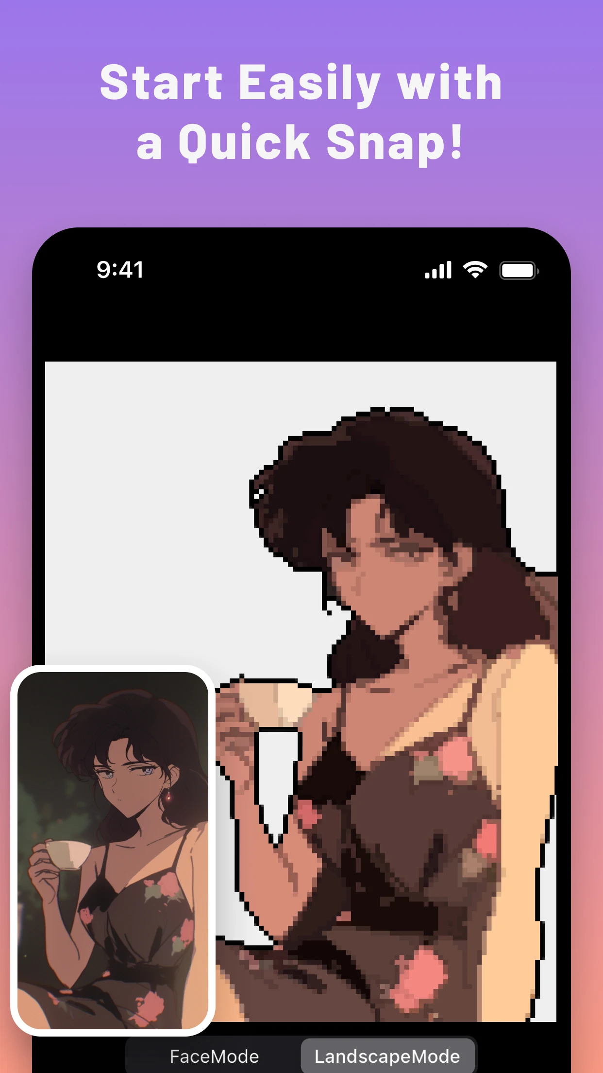PixelMe: AI Pixel Art Camera screenshot